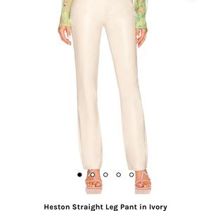 AFRM Leather Heston Straight Leg Pant - Size 26